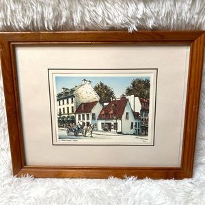La Maison Jacquet Quebec Jean Philippe Vogel Framed Art Print